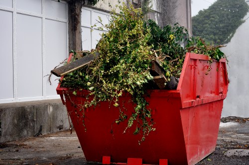 Professional waste clearance services at a construction site